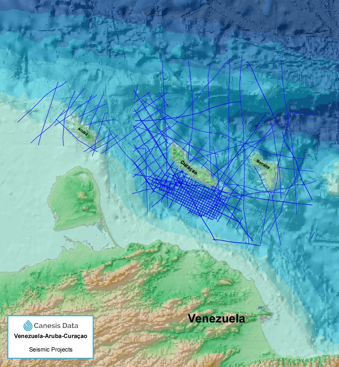 Antilles seismic projects map